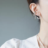 Double Chain Pearl Ear Cuff - eclorejewelry