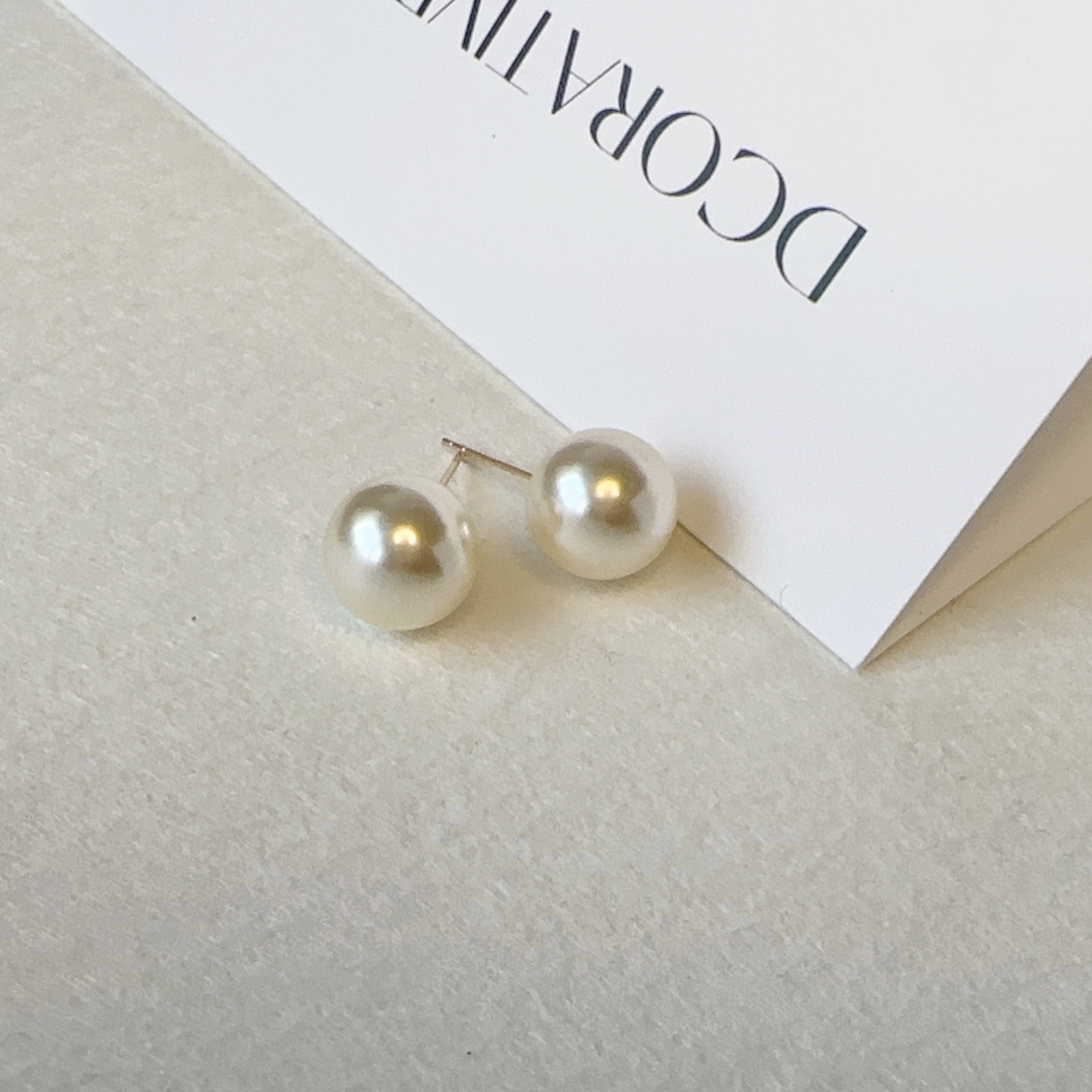Round Pearl Earrings - eclorejewelry
