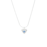 Blue Heart Necklace