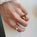 vintage pearl ring - eclorejewelry