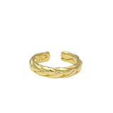 Gold Plated Braid Ring