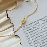 dainty necklace, twist cube