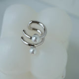 Double Layer Pearl Ear Cuff - eclorejewelry