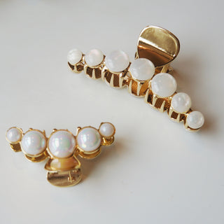 Pearl Style Hair Claw - eclorejewelry