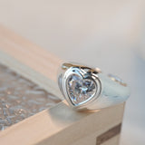 Diamond Heart Rings