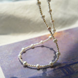 Camellia Pearl Necklace - eclorejewelry