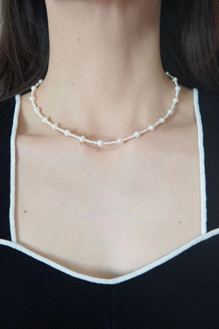 Camellia Pearl Necklace - eclorejewelry