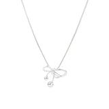 Bowknot Silver Necklace