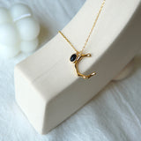 C Shaped Bamboo Necklace