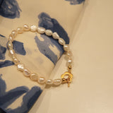 Flower Pearl Bracelet - eclorejewelry