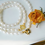 Flower Pearl Necklace - eclorejewelry