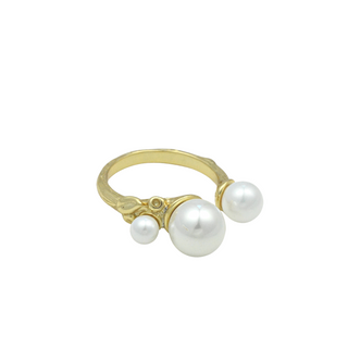 Open Pearl Ring - eclorejewelry
